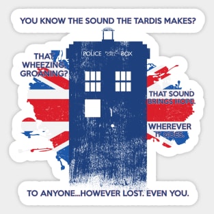 The Sound of the Tardis Sticker